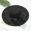 BCDlily Summer Beach Hats for Women, Women's Derby Hats Wide Brim Tea Party Hats Cocktail Fascinator Dress Cap Black view 2