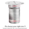 AMYSPORTS Stainless Hardware Fuel Cap Marine Water Yacht Gas Cap Boat Key Steel Fuel Filler Deck SUS316 2'' view 3
