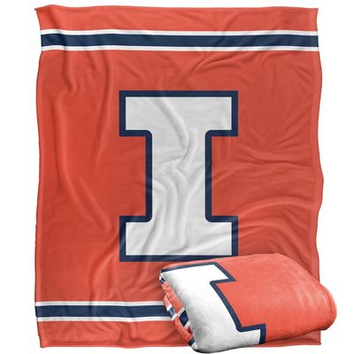 University of Illinois Blanket, 50"x60" Primary Logo, University of Illinois, Silky Touch Super Soft Throw Blanket