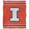 University of Illinois Blanket, 50"x60" Primary Logo, University of Illinois, Silky Touch Super Soft Throw Blanket view 2