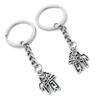 10 Pieces Keychain Keyring Door Car Key Chain Ring Tag Charms Supplies Y8MG0M Chinese Character Love view 1