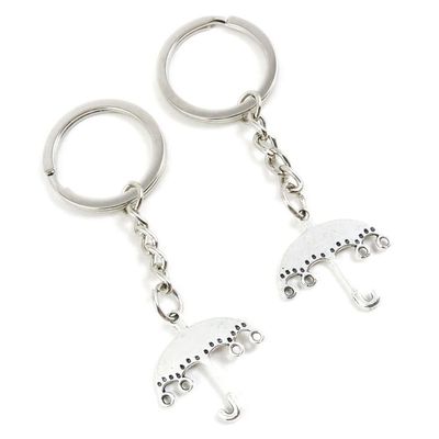 10 Pieces Keychain Keyring Door Car Key Chain Ring Tag Charms Supplies M6PJ3F Umbrella Connector