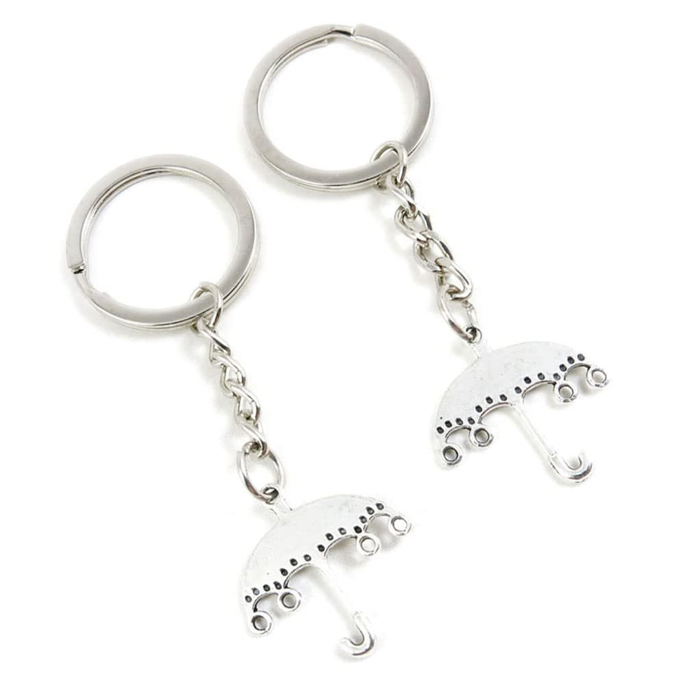 10 Pieces Keychain Keyring Door Car Key Chain Ring Tag Charms Supplies M6PJ3F Umbrella Connector