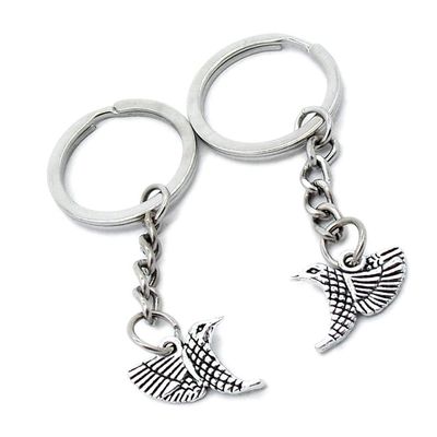 10 Pieces Keychain Keyring Door Car Key Chain Ring Tag Charms Supplies H0BB4T Hummingbird Bird