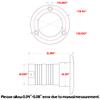 Atibin Yacht Steel Fuel Cap Boat Key Stainless Fuel Filler Deck Diesel Fill Gas Cap Marine Water Hardware SUS316 2'' view 2