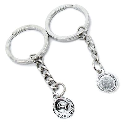 10 Pieces Keychain Keyring Door Car Key Chain Ring Tag Charms Supplies B6UP3Y Dog Food Dish