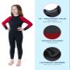 Dark Lightning 3/2mm Kids Wetsuit for Boys and Girls, Neoprene Thermal Swimsuit, Toddler/Junior/Youth One Piece Wet Suits for Scuba Divingkeboarding (Kids Size 16, Full-Red) view 3