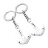 10 Pieces Keychain Keyring Door Car Key Chain Ring Tag Charms Supplies GM8U5H Vikings Boat Anchor view 1