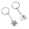 10 Pieces Keychain Keyring Door Car Key Chain Ring Tag Charms Supplies X2CY5M Lion Mask view 1