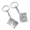 5 Pieces Keychain Keyring Door Car Key Chain Ring Tag Charms Supplies A2KE8Y Poker Straight Flush view 1