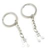 10 Pieces Keychain Keyring Door Car Key Chain Ring Tag Charms Supplies M3ON1B Music Musical Note view 1