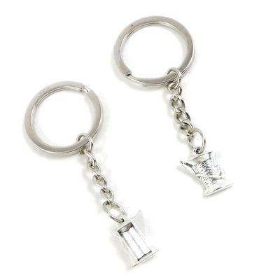 10 Pieces Keychain Keyring Door Car Key Chain Ring Tag Charms Supplies J7EM3E Watering Pot Can