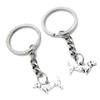 10 Pieces Keychain Keyring Door Car Key Chain Ring Tag Charms Supplies T6UE6R Dachshund Dog view 1