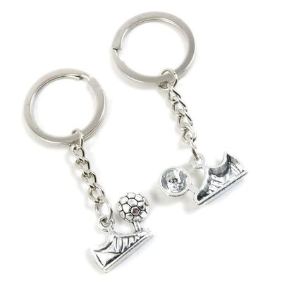 5 Pieces Keychain Keyring Door Car Key Chain Ring Tag Charms Supplies K2TZ1Y Football Shoes Soccer