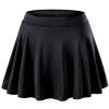 easyforever Kids Girls Pleated Tennis Golf Skirt with Shorts Skort High Waist Running Workout Athletic Activewear Black 12-13 view 1