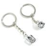 5 Pieces Keychain Keyring Door Car Key Chain Ring Tag Charms Supplies A2XL4Y 3D Crown view 1