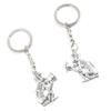 10 Pieces Keychain Keyring Door Car Key Chain Ring Tag Charms Supplies O3IU4T Monkey Peach view 1