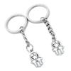 10 Pieces Keychain Keyring Door Car Key Chain Ring Tag Charms Supplies Z1ZQ4E Hamesh Hamsa Hand of Fatima view 1