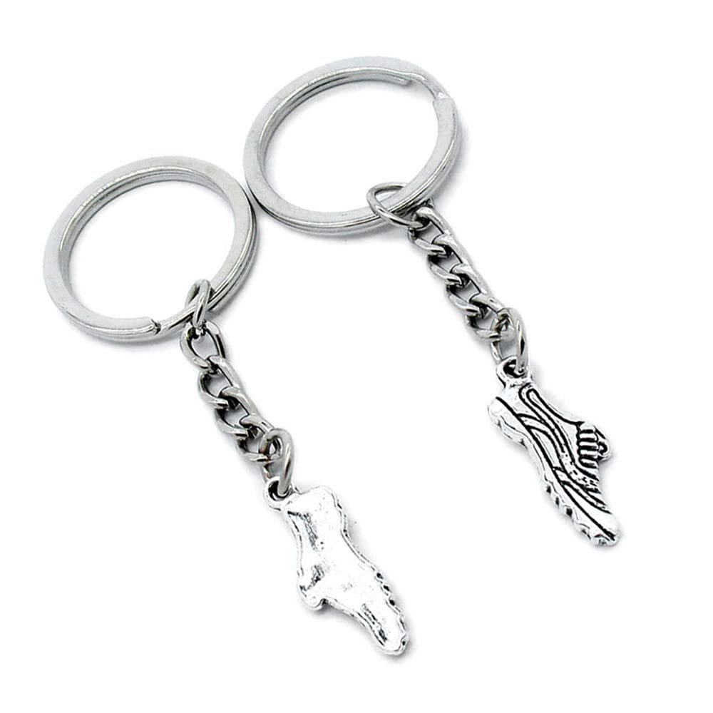 10 Pieces Keychain Keyring Door Car Key Chain Ring Tag Charms Supplies O7DI6G Sports Shoes Sneakers