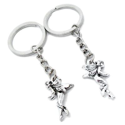 5 Pieces Keychain Keyring Door Car Key Chain Ring Tag Charms Supplies X8IJ4F Elf Fairy Angel