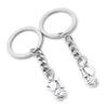 10 Pieces Keychain Keyring Door Car Key Chain Ring Tag Charms Supplies AF6Y5K I Love Volleyball, Antique Silver, (AF6Y5K5D7L_10) view 1