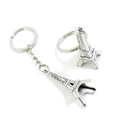 10 Pieces Keychain Keyring Door Car Key Chain Ring Tag Charms Supplies W7OO7A Paris Eiffel Tower