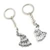 5 Pieces Keychain Keyring Door Car Key Chain Ring Tag Charms Supplies Y4KS1O Peacock view 1