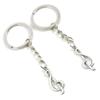 10 Pieces Keychain Keyring Door Car Key Chain Ring Tag Charms Supplies J9KK4C Music Musical Note view 1