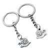 5 Pieces Keychain Keyring Door Car Key Chain Ring Tag Charms Supplies Y1MI5M Snail view 1