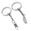 10 Pieces Keychain Keyring Door Car Key Chain Ring Tag Charms Supplies U9PA5G Slippers view 1
