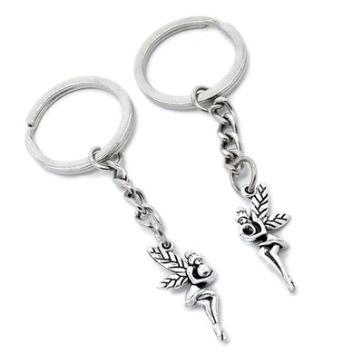 5 Pieces Keychain Keyring Door Car Key Chain Ring Tag Charms Supplies D5XS8J Fairy Angel