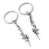 5 Pieces Keychain Keyring Door Car Key Chain Ring Tag Charms Supplies D5XS8J Fairy Angel view 1