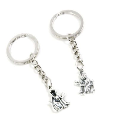 10 Pieces Keychain Keyring Door Car Key Chain Ring Tag Charms Supplies T8NH4L Monkey