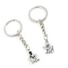 10 Pieces Keychain Keyring Door Car Key Chain Ring Tag Charms Supplies T8NH4L Monkey view 1