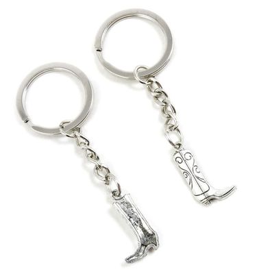 10 Pieces Keychain Keyring Door Car Key Chain Ring Tag Charms Supplies O6PM6F Womens Boot Kneeboot