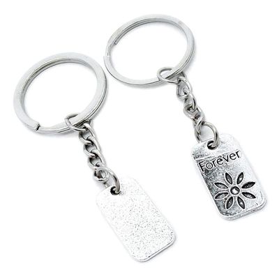 5 Pieces Keychain Keyring Door Car Key Chain Ring Tag Charms Supplies Y9CK4F Forever Tag Signs