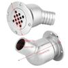 HERCHR Boat Floor Drain, Stainless Steel Boat Deck Water Drain Scupper Drainage Cover for Yacht Boat Replacement Accessory Elbow Boat Scupper Overflow Tube Deck Drainage view 2