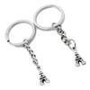10 Pieces Keychain Keyring Door Car Key Chain Ring Tag Charms Supplies R3GU2Q Paris Eiffel Tower view 1