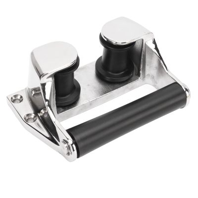 Aramox Heavy Duty Fairlead Fairlead, Bow Fairlead Roller 316 Stainless Steel Cleat Bollard Anchor Fittings for Marine
