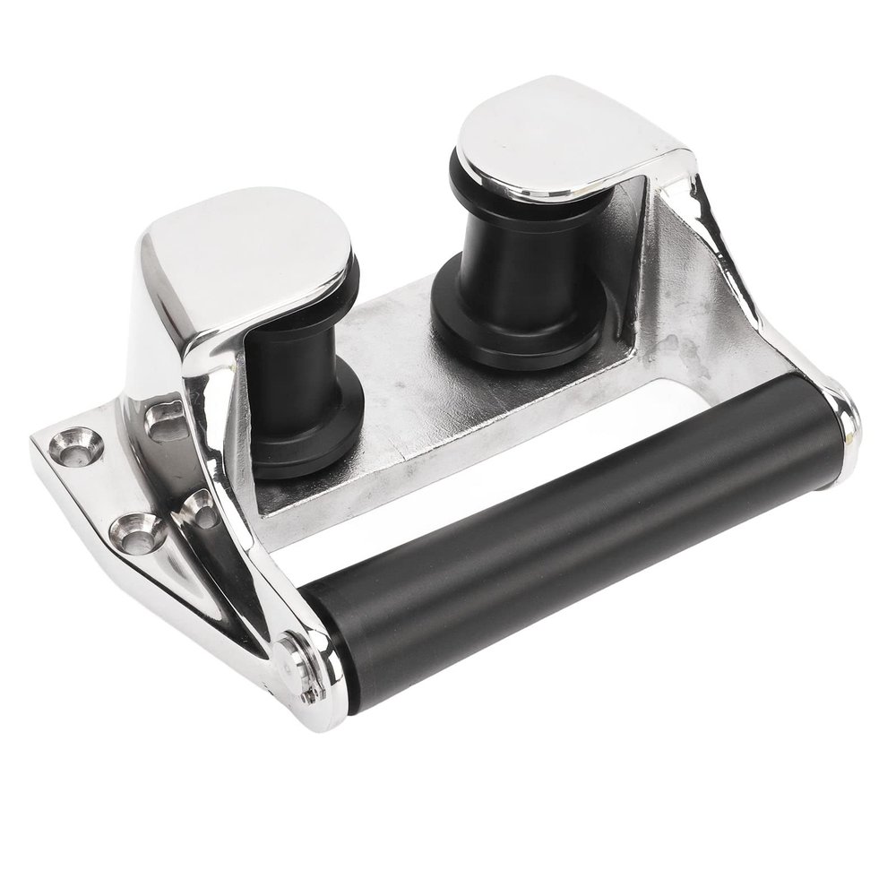 Aramox Heavy Duty Fairlead Fairlead, Bow Fairlead Roller 316 Stainless Steel Cleat Bollard Anchor Fittings for Marine