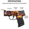 MightySkins Glossy Glitter Skin Compatible with Glock 44 Compact 22LR 4.03 Barrel - Patriot | Protective, Durable High-Gloss Glitter Finish | Easy to Apply | Made in The USA view 2