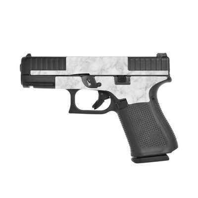 MightySkins Glossy Glitter Skin Compatible with Glock 44 Compact 22LR 4.03 Barrel - Frost Marble | Protective, Durable High-Gloss Glitter Finish | Easy to Apply | Made in The USA