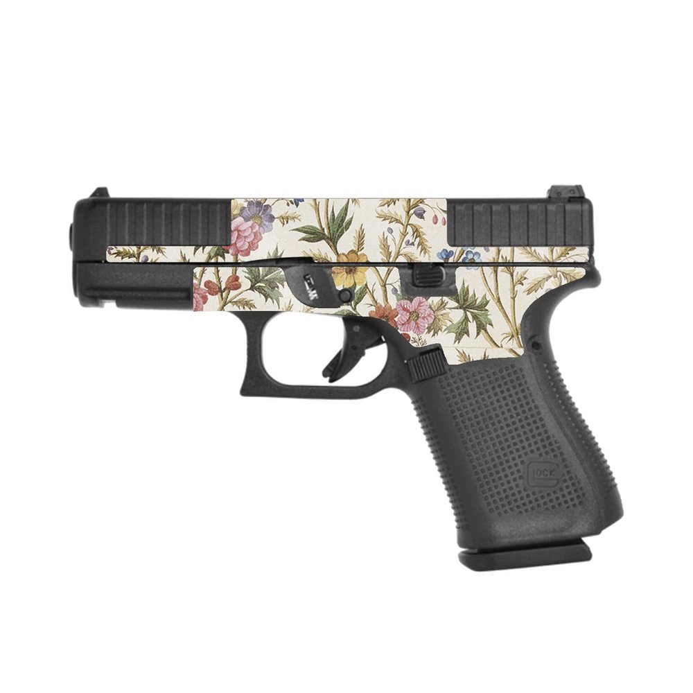 MightySkins Glossy Glitter Skin Compatible with Glock 44 Compact 22LR 4.03 Barrel - Seaweed | Protective Durable High-Gloss Glitter Finish | Easy to Apply | Made in The USA