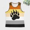 BAIKUTOUAN Bear Pride Flag Stripe Men's Casual Tank Tops Gym Sleeveless Muscle Shirts Workout Vest XL view 3