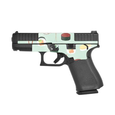 MightySkins Glossy Glitter Skin Compatible with Glock 44 Compact 22LR 4.03 Barrel - Sushi | Protective, Durable High-Gloss Glitter Finish | Easy to Apply | Made in The USA