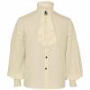 Mens Vampire Shirt,Pirate Style Renaissance Victorian Gothic Medieval Steampunk Ruffle Blouse for Men,Old Fashined Retro Vintage Style Drama Roleplay 1800s 1700s Shirt(Yellow,Small) view 1