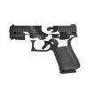 MightySkins Glossy Glitter Skin Compatible with Glock 44 Compact 22LR 4.03 Barrel - Cow Print | Protective Durable High-Gloss Glitter Finish | Easy to Apply | Made in The USA view 1