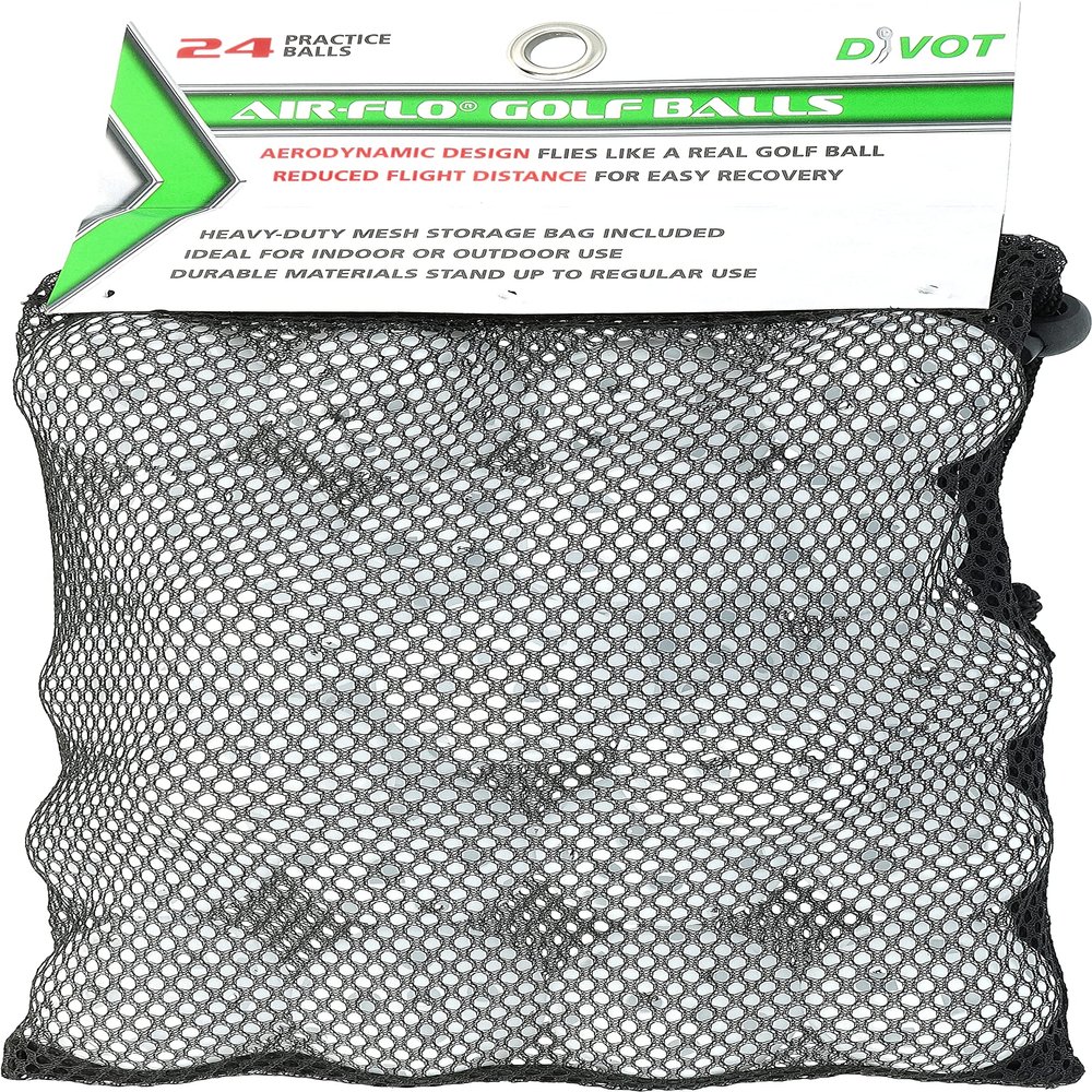 Divot 24 Air-Flow Balls in Bag 2 Dozen Golf Balls New