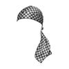 Red by Kiss Bow Wow X Power Wave Checker Silky Durag for Men Waves Silky Doo Rag (Black) view 3