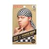Red by Kiss Bow Wow X Power Wave Checker Silky Durag for Men Waves Silky Doo Rag (Black) view 4